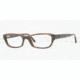 Burberry BE2096 Single Vision Prescription Eyewear 3022-5117 - Brown Horn Striped 