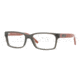 Burberry BE2108 Progressive Prescription Eyeglasses 3301-5216 - Striped Gray Demo Lens Frame