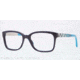 Burberry BE2143 Progressive Prescription Eyeglasses 3399-53 - Blue Frame, Demo Lens Lenses