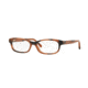 Burberry BE2202F Single Vision Prescription Eyeglasses 3518-54 - Spotted Amber Frame