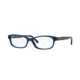 Burberry BE2202F Single Vision Prescription Eyeglasses 3546-54 - Spotted Blue Frame