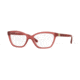 Burberry BE2221 Single Vision Prescription Eyeglasses 3576-51 - Matte Red Frame