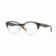 Burberry BE2261 Single Vision Prescription Eyeglasses 3001-50 - Black Light Gold Frame