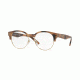 Burberry BE2261 Single Vision Prescription Eyeglasses, 50mm, Spotted Brown/light Gold, BE2261-3641-50-SV