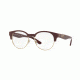 Burberry BE2261 Single Vision Prescription Eyeglasses, 50mm, Bordeaux/light Gold, BE2261-3687-50-SV