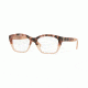 Burberry BE2265 Single Vision Prescription Eyeglasses 3678-51 - Brown Havana/pink Frame