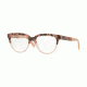 Burberry BE2268 Single Vision Prescription Eyeglasses 3678-51 - Brown Havana/pink Frame