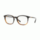 Burberry BE2272 Single Vision Prescription Eyeglasses, 51mm, Top Black On Havana, BE2272-3721-51-SV