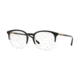 Burberry BE2272F Prescription Eyeglasses 3029-53 - Top Black On Crystal Frame