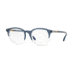 Burberry BE2272F Prescription Eyeglasses 3719-53 - Top Blue On Crystal Frame