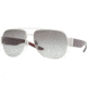 Burberry BE3042 Progressive Sunglasses, Silver Frame / 57 mm Prescription Lenses, 100511 5715