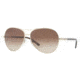 Burberry BE3053 Single Vision Prescription Sunglasses BE3053-100213-5713 - Frame Color Light Gold, Lens Diameter 57 mm