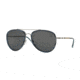 Burberry BE3090Q Single Vision Prescription Sunglasses BE3090Q-100887-58 - Lens Diameter 58 mm, Frame Color Brushed Gunmetal/blue Havana