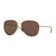 Burberry BE3090Q Single Vision Prescription Sunglasses BE3090Q-116773-58 - Lens Diameter 58 mm, Frame Color Brushed Lt Gold/lt Havana