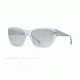 Burberry BE4174 Single Vision Prescription Sunglasses BE4174-34826V-56 - Lens Diameter 56 mm, Frame Color Azure