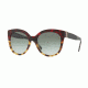Burberry BE4243 Single Vision Prescription Sunglasses BE4243-36358E-55 - Lens Diameter 55 mm, Frame Color Red Havana/light Havana