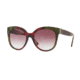 Burberry BE4243 Single Vision Prescription Sunglasses BE4243-36388H-55 - Lens Diameter 55 mm, Frame Color Havana Green/bordeaux/green