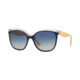 Burberry BE4270 Bifocal Prescription Sunglasses, 55mm, Top Blue On Transparent, BE4270-37324L-55-BI