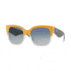 Burberry BE4271 Sunglasses 37334L-56 - Top Ocher On Transparent Frame, Grey Gradient Blue Lenses
