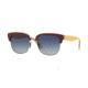 Burberry BE4272 Prescription Sunglasses, 53mm, Top Bord On Check/Gunmetal, BE4272-37384L-53-SV