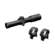 Burris Handgun 2x20mm Rifle Scope, 1in Tube, Second Focal Plane, Non-Illuminated Plex Reticle, MOA Adjustment, w/ Burris Zee 1in Steel Rifle Scope Rings Rings, Low, Black, Matte, 200218-KIT1