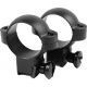Burris Airgun/Rimfire Deluxe Steel .22 Rings - High, Matte Black, 420076