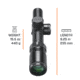 Bushnell 1-4x24 Elite 4500 Rifle Scope, 30 mm, Secong Focal Plane, Multi-X, 120 MOA,Box, Black, REL1424BS3