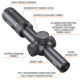 Bushnell 1-6x24 Trophy Quick Acquisition Riflescope, 30 mm, Secong Focal Plane, Dot Drop Reticle, 140 MOA, Hang Tag, Black, RT1624BS15