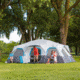 Bushnell 12 Person FRP Cabin Tent, Blue/Gray/Dark Gray, 50007