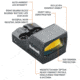 Bushnell 1x21 RXU-200 Ultra-Compact Reflex Sight, 6 MOA Dot, 25 yds, Box, Black, RXU200
