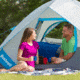 Bushnell 4 Person FRP Dome Tent, Blue/Gray/Dark Gray, 50005