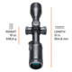 EDEMO Bushnell AR Optics Rifle Scope, 3-9x40mm, 1 in Tube, Second Focal Plane, Drop Zone-223, Black, AR73940, EDEMO1