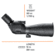 Bushnell Engage DX Spotting Scope, EXO, FMC, IPX7, Black, SENDX2680A