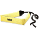 A floating neck strap is included
