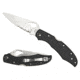 Byrd Cara Cara2 Folding Knife - Stainless Steel Blade, Black FRN Handle, Partially Serrated