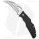 Byrd Crossbill Folding Knife, 3.50in, 8Cr13MoV Stainless Steel, Hawkbill Blade, G10 Black Handle, Steel/Black, 7.75in, BHQ-7365