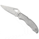 Byrd by Spyderco Harrier 2 Folding Knife, 3.36 in, Plain Blade, Stainless Steel Handle, BY01P2