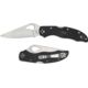 Byrd by Spyderco Harrier 2 Folding Knife, 3.36 in, Plain Blade, Black FRN Handle, BY01PBK2