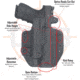 EDEMO C&amp;G Holsters Tactical OWB Belt Holster, Walther PDP 4.5''/4'' TLR1/HL, Left Hand, Black, 5357-100, EDEMO1