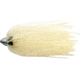 C&amp;H Lures King Buster Lure, 1/8 oz Head, Clear Silver Fleck/Pearl Skirt, 2.5 in, 3 Piece, CH-KB26