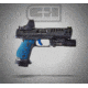 C&amp;H Precision Weapons Walther PPQ , Q4, Q5 Adapter Plate, Trijicon RMR/SRO, Holosun, 407C, 507C,508C, 508T w/ Integrated Rear Sight, Black, WLPPQ-RSH-RSR