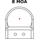C-MORE RTS2R Red Dot Sight, Black, 8 MOA, 8 MOA RTS2RB-8