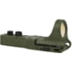 C-MORE SlideRide Red Dot Sight w/Click Switch, Olive Drab Green, 4 MOA CSROD-4