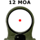C-MORE Tactical Railway Red Dot Sight w/Standard Switch, Olive Drab Green, 12 MOA TRWOD-12