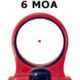 C-MORE Serendipity Red Dot Sight w/Click Switch,Frame Width .750in,Red, 6 MOA CSL750R-6
