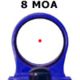 C-MORE Serendipity Red Dot Sight w/Click Switch,Frame Width .750in,Blue, 8 MOA CSL750BB-8