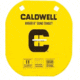 Caldwell AR500 Gong and Target Stand Combo, Black/Yellow, 1140016