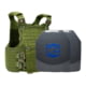 Caliber Armor CaliberHX Speed Plate NIJ IIIA/HG2 M.O.D. Complete Plate Carrier Package - Set of 2, SAPI, OD Green, 8x10in/Small, 19-CALHX-MOD-S-OD-0810