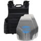 Caliber Armor AR550 III+ VISM Expert 8x10 Body Armor Package, PolyShield Spall Coating, Black, 8 x 10, 19-VISM-0810-SPC-BK