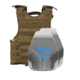 Caliber Armor AR550 III+ VISM Expert 8x10 Body Armor Package, PolyShield Spall Coating, Coyote Tan, 8 x 10, 19-VISM-0810-SPC-CT